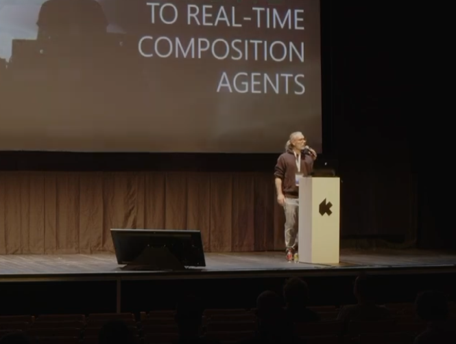Marc-André Cossette en conférence au KIKK Festival 2024, Namur